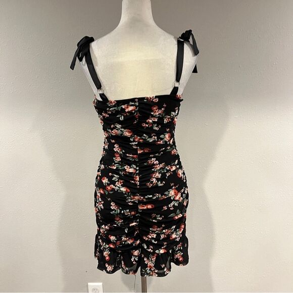 Lily Rose floral Bodycon junior Mini Dress size medium - Picture 6 of 14